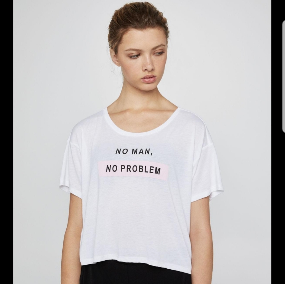 BCBG NO MAN NO PROBLEM Tshirt